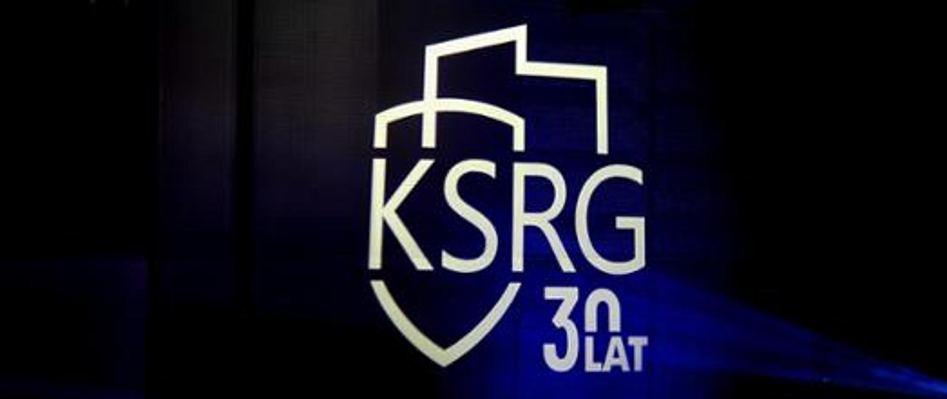 logo ksrg pod spodem napis 30 lat