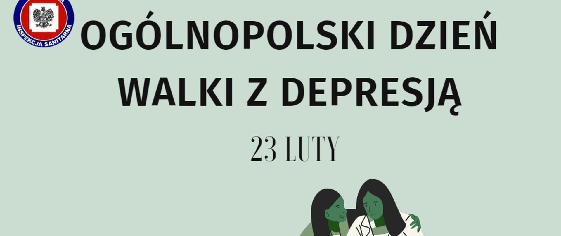 Grafika przedstawia dwie dziewczynki, jedna jest smutna, druga ją obejmuje.