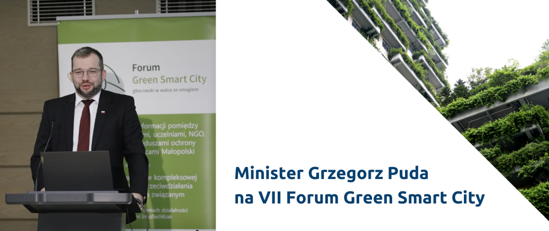 Minister Grzegorz Puda na Forum Green Smart City