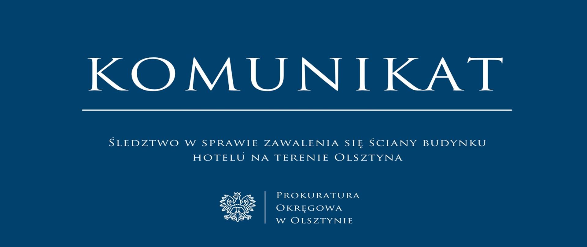 Śledztwo w sprawie zawalenia się ściany budynku hotelu na terenie Olsztyna