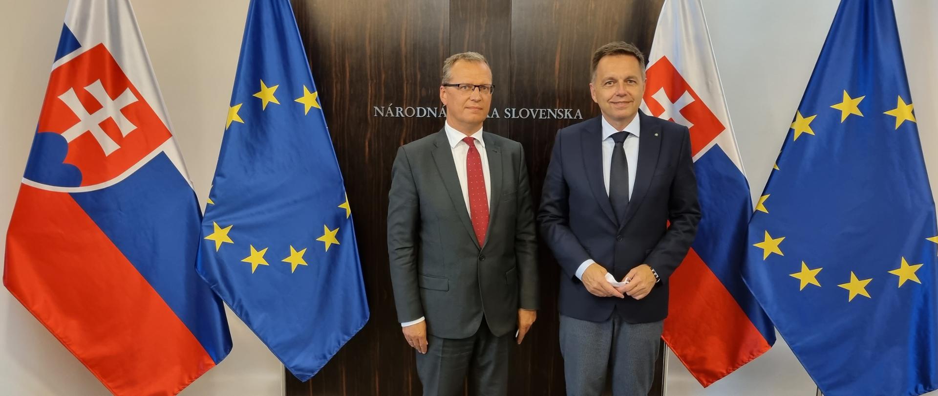Spotkanie ambasadora z prezesem Narodowego Banku Słowacji