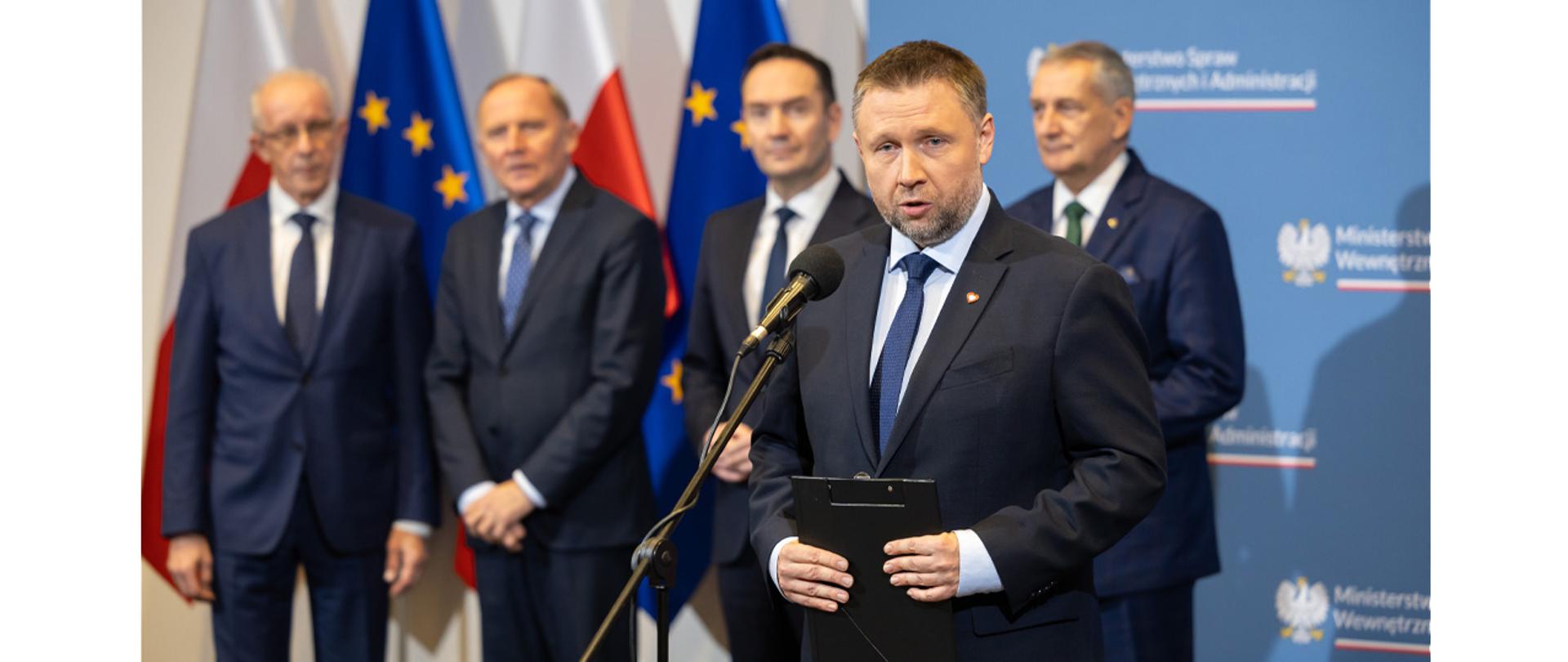 Press conference of Minister Marcin Kierwiński