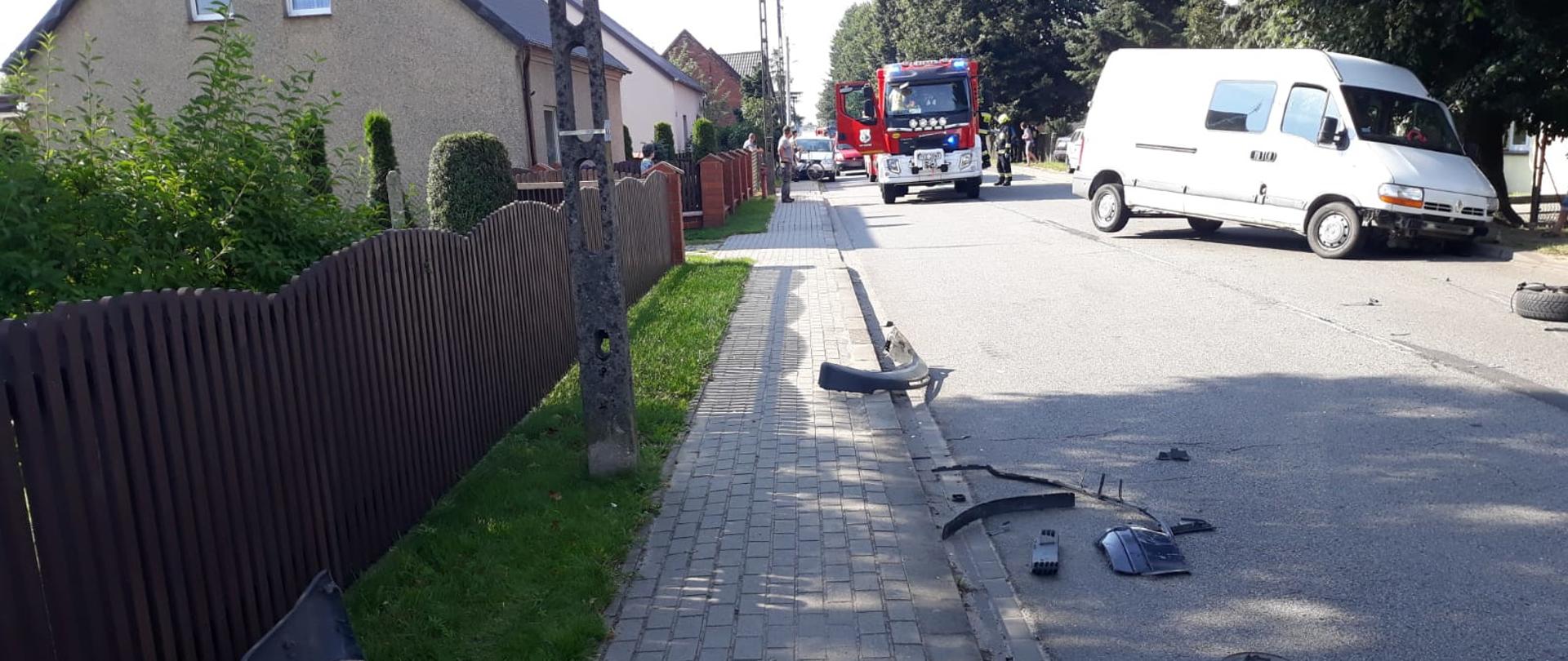 Widok miejsca wypadku.