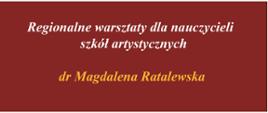 Na plakacie informacja o warsztatach dla nauczycieli jak budować zdrowe relacje w szkole artystycznej za pomocą analizy transakcyjnej