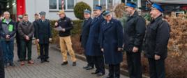 Pożegnanie strażaków odchodzących na zaopatrzenie emerytalne (31.01.2025 r.)