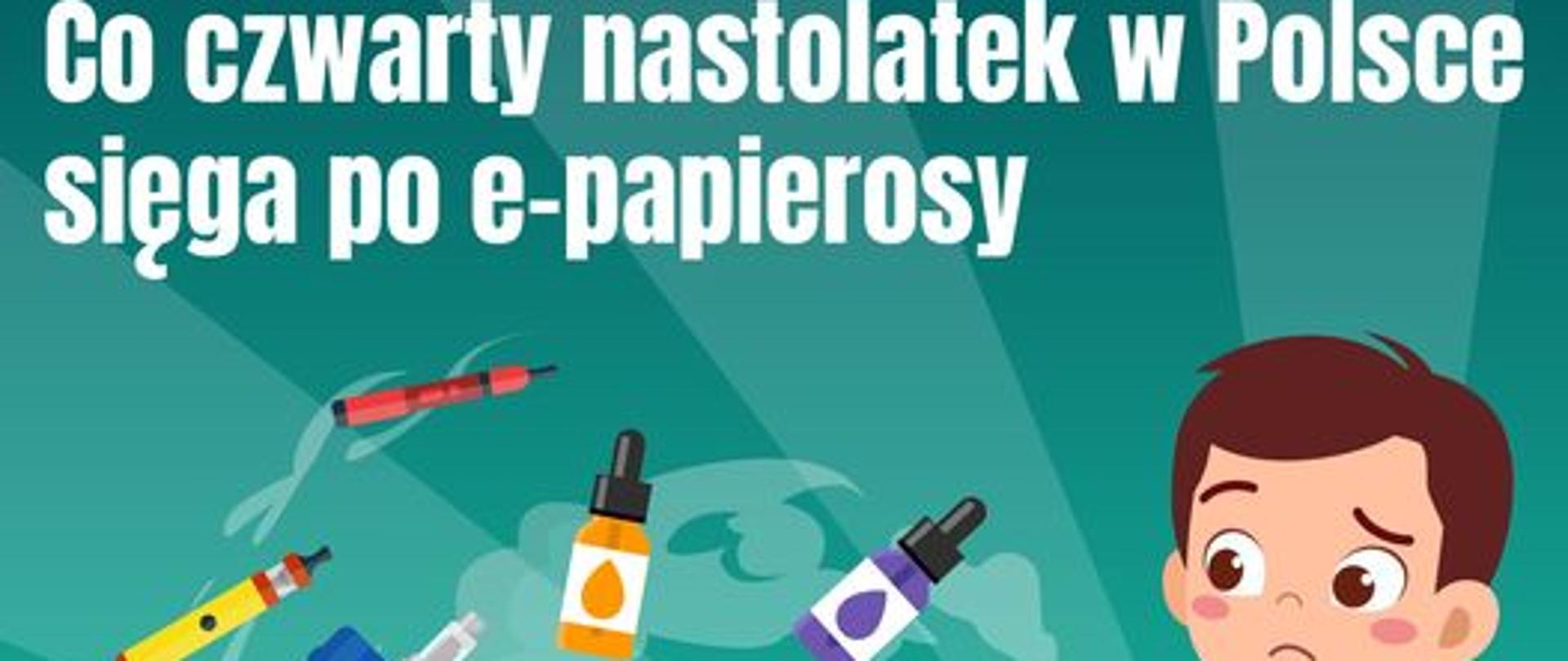 Uwaga - Co czwarty nastolatek w Polsce sięga po e-papierosy