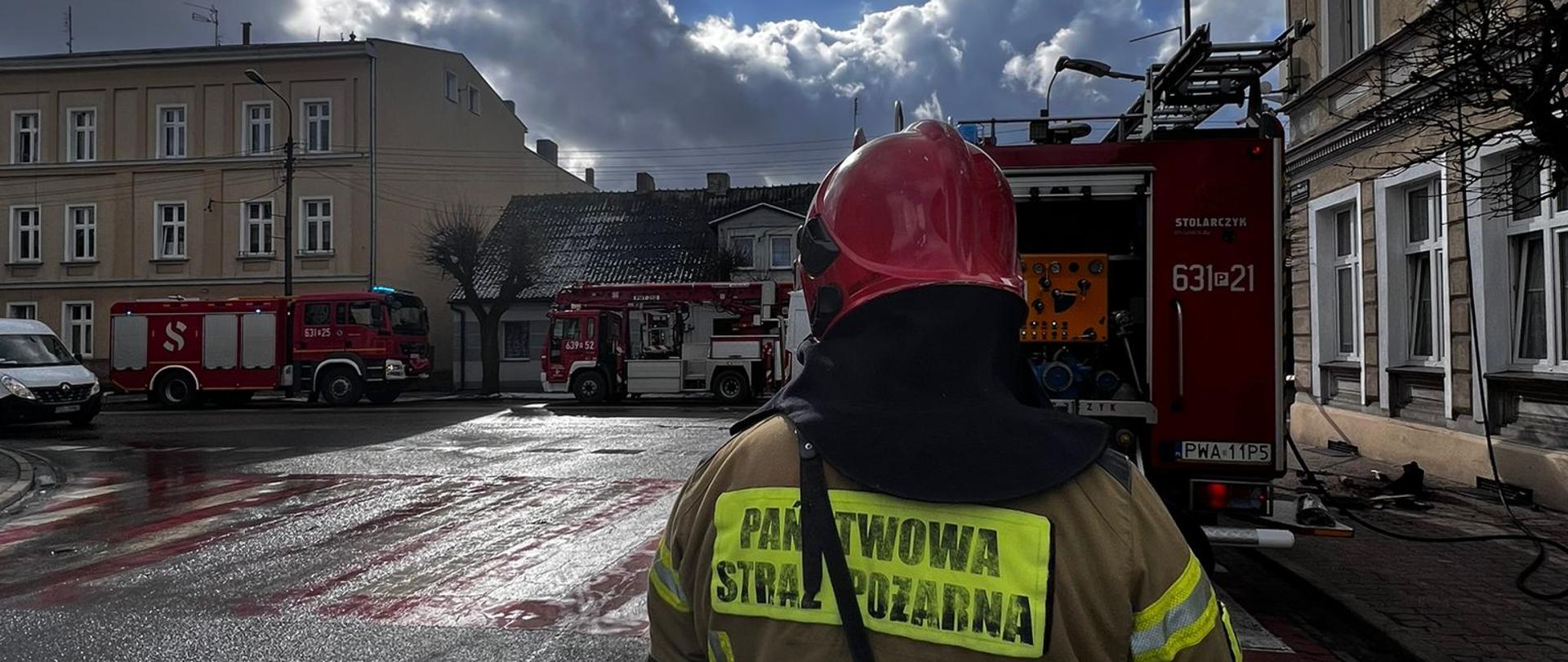 Pożar w mieszkaniu na J. Pawła w Wągrowcu 
