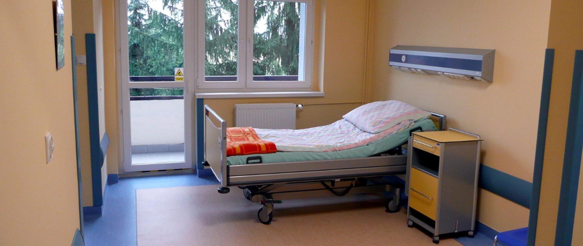 Wyremontowana sala chorych jedno osobowa Oddział Rehabilitacji Pulmonologicznej 