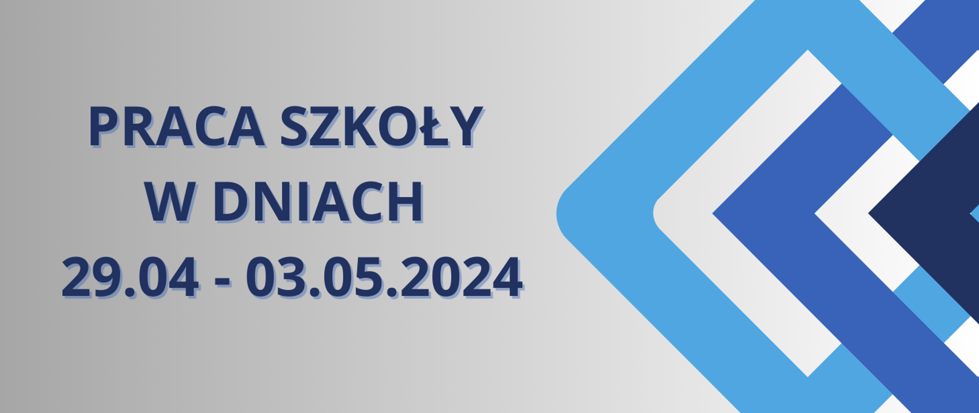 baner na szarym tle, po lewej napisy