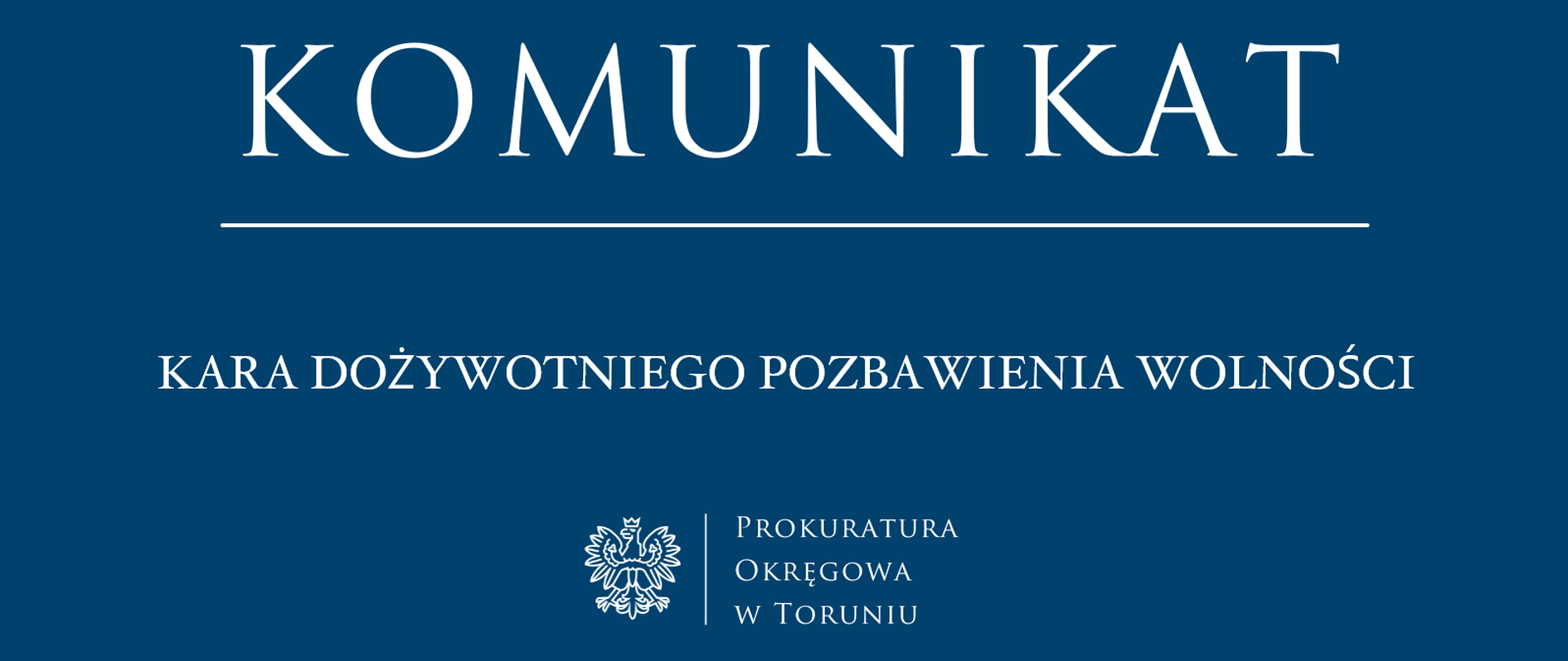 Kara dożywotniego pozbawienia wolności