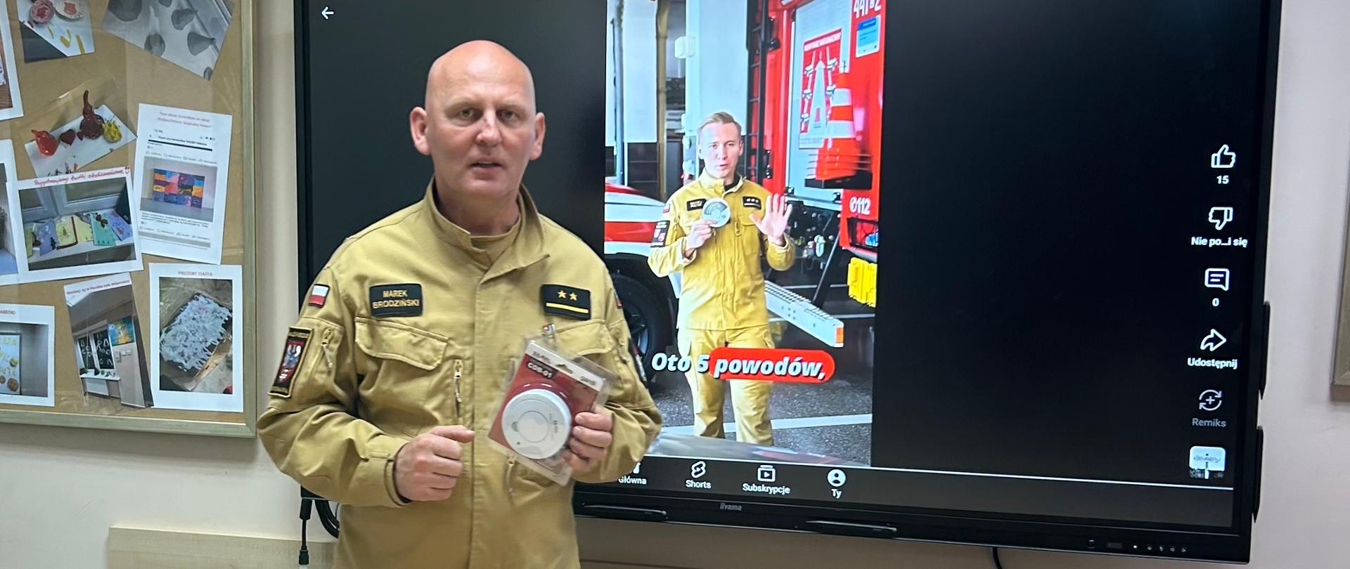 Strażacy o czujkach dymu i czadu