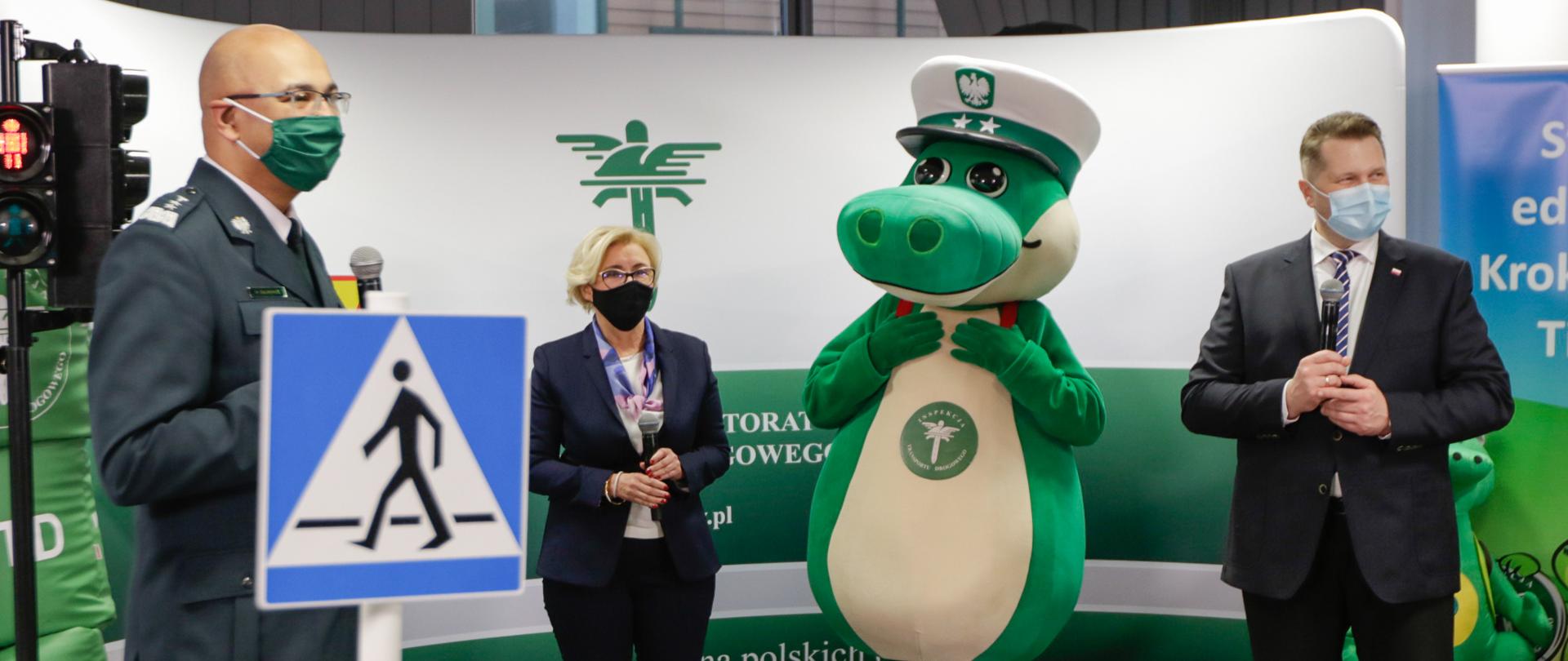 Zajęcia z bezpieczeństwa ruchu drogowego GITD z udziałem kierownictwa MEN 