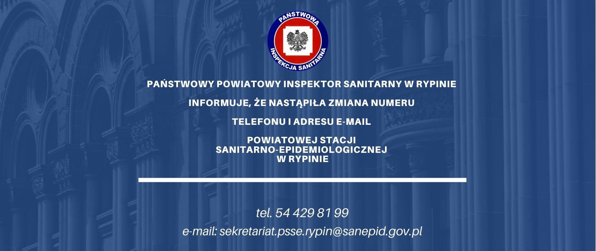 Państwowy Powiatowy Inspektor Sanitarny w Rypinie informuje