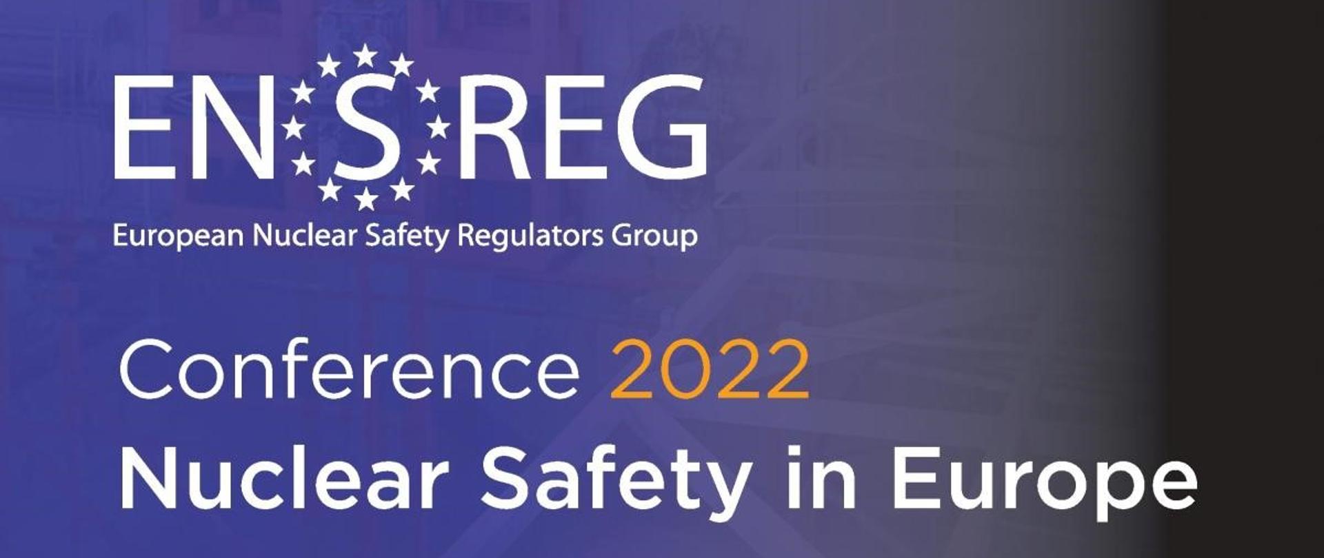 Plakat informujący o Szóstej Europejskiej Konferencji Bezpieczeństwa Jądrowego 