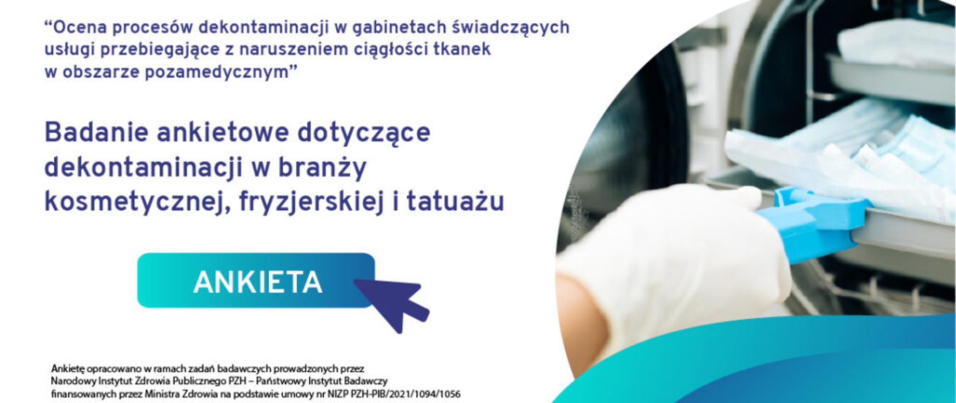 Zdjęcie przedstawia sterylizację