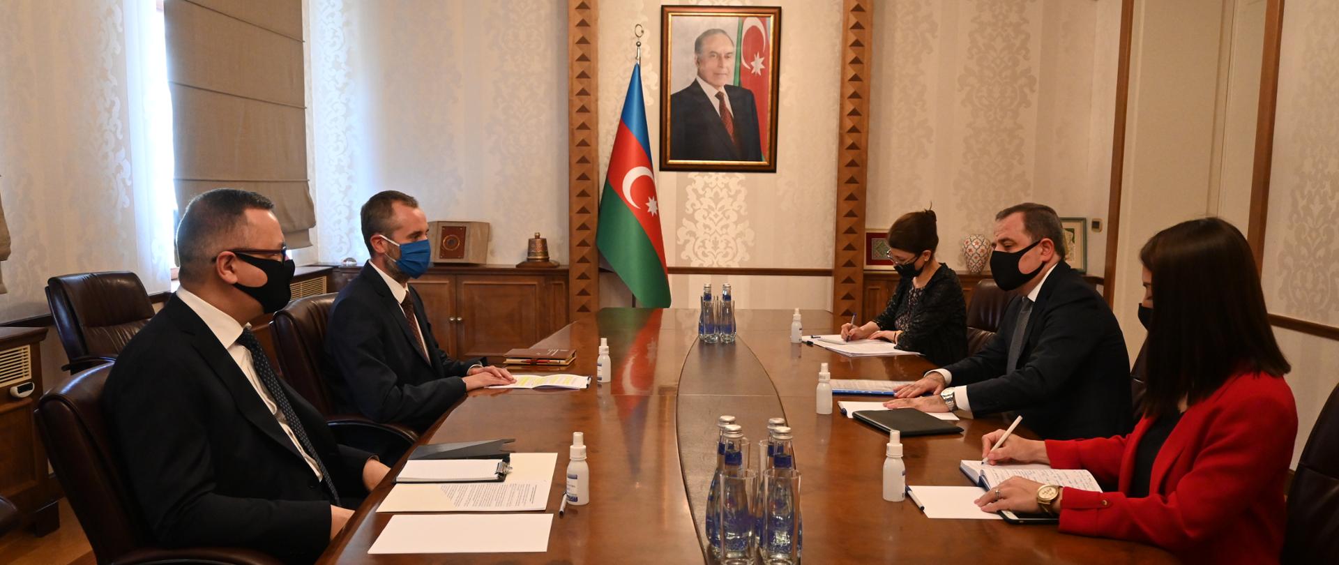 Spotkanie Ambasadora Rafała Poborskiego z Ministrem Spraw Zagranicznych Azerbejdżanu