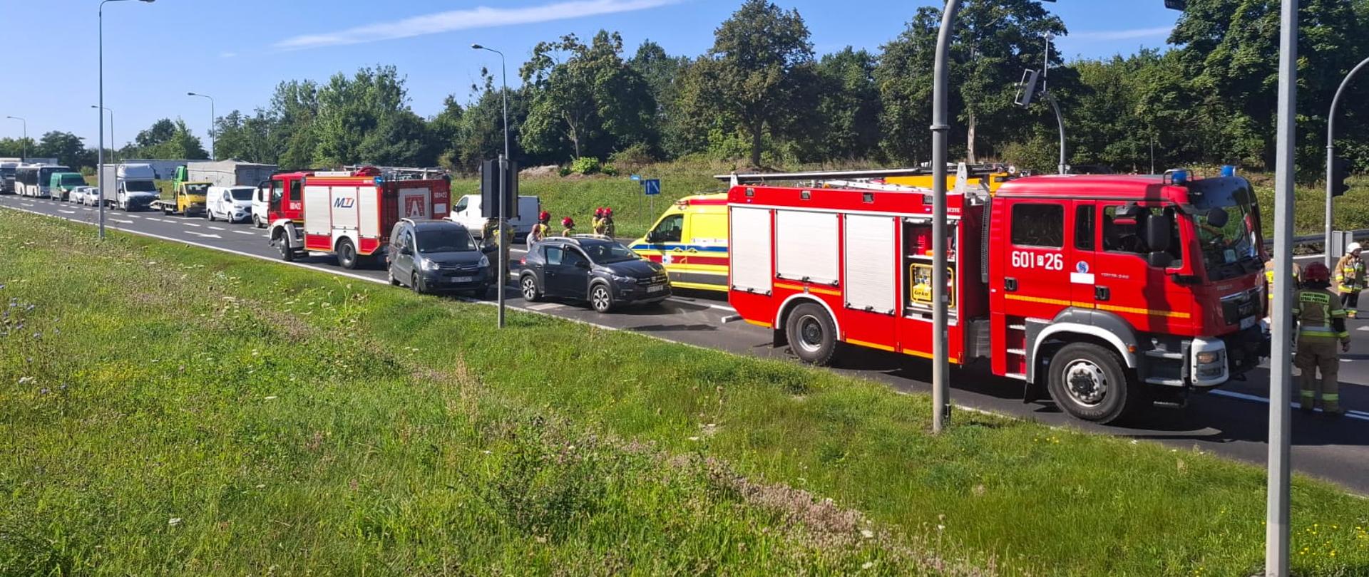 Kolizja na ul. Gostyńskiej w Śremie