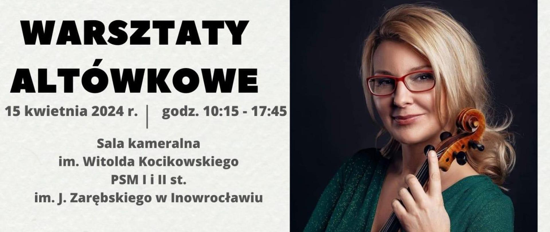 Warsztaty Altówkowe dr hab. Ewa Guzowska
