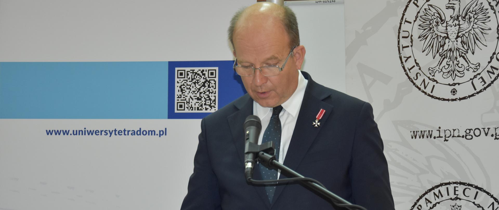 Wojewoda Mazowiecki, w trakcie uroczystości przeczytał list okolicznościowy od Premiera RP.