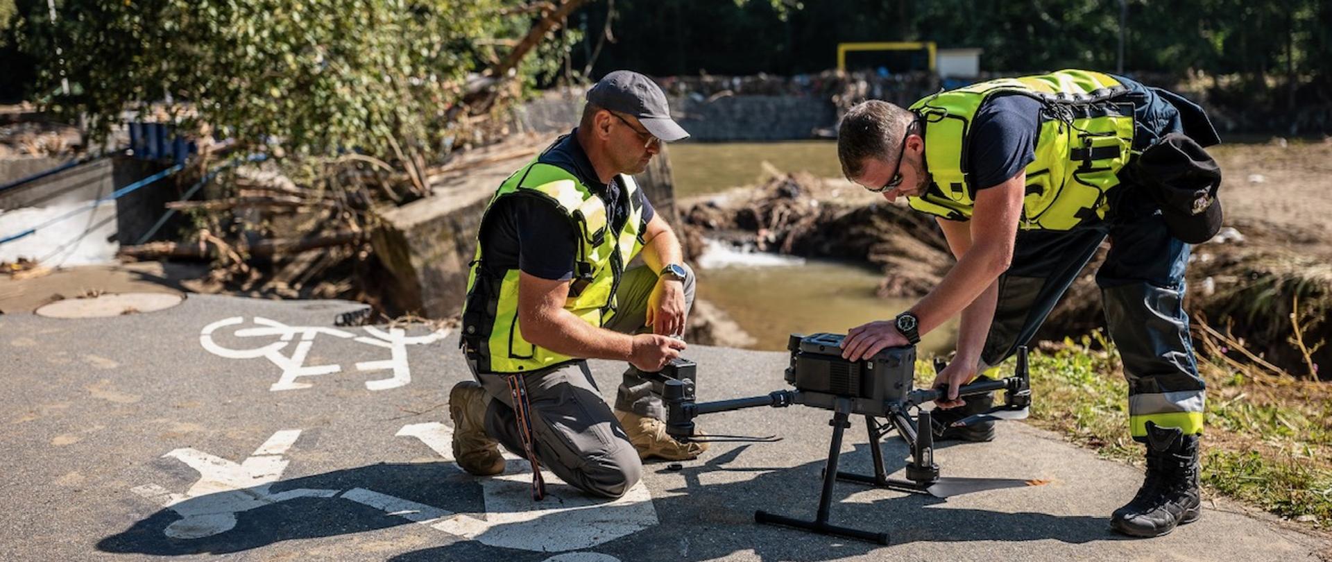 Przygotowanie drona do startu