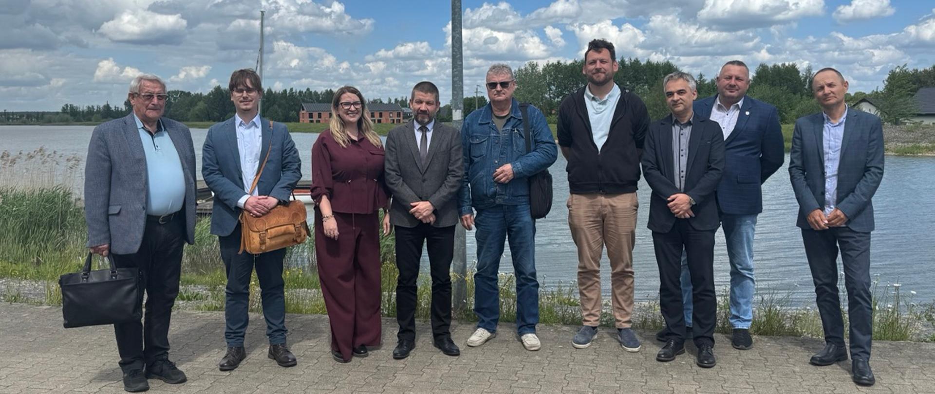Przedstawiciele Zarządu Zlewni w Lesznie oraz Polskiego Związku Wędkarskiego – okręgów Poznań i Wrocław.