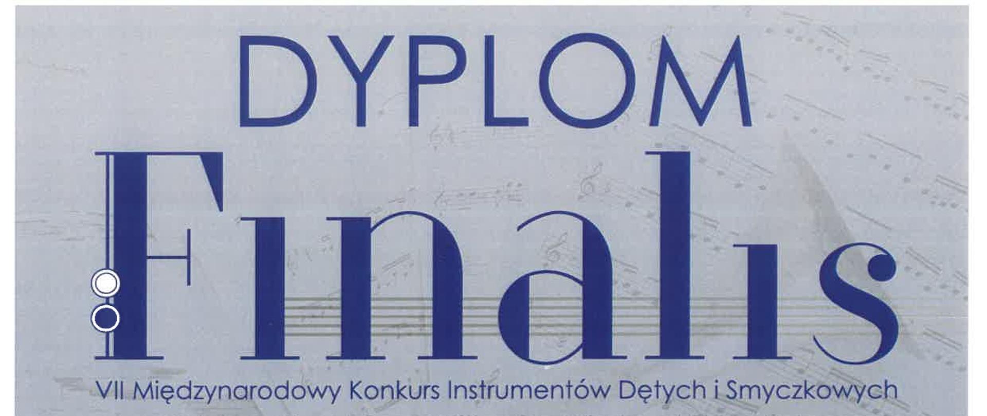 Dyplom dla Anny Marii Kuczewskiej, potwierdzający brązowy medal (Bronze) w kategorii A w konkursie FINALIS 2025 za grę na saksofonie.