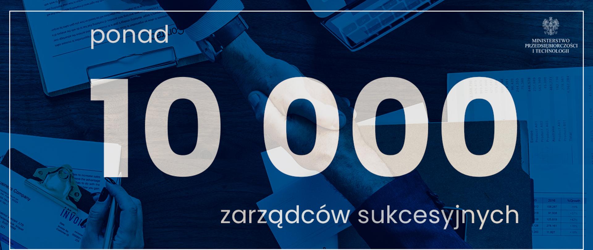 Infografika z liczbą zarządców sukcesyjnych