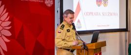 Nowoczesny sprzęt i nowa baza logistyczna. Odprawa roczna w KM PSP w Kaliszu