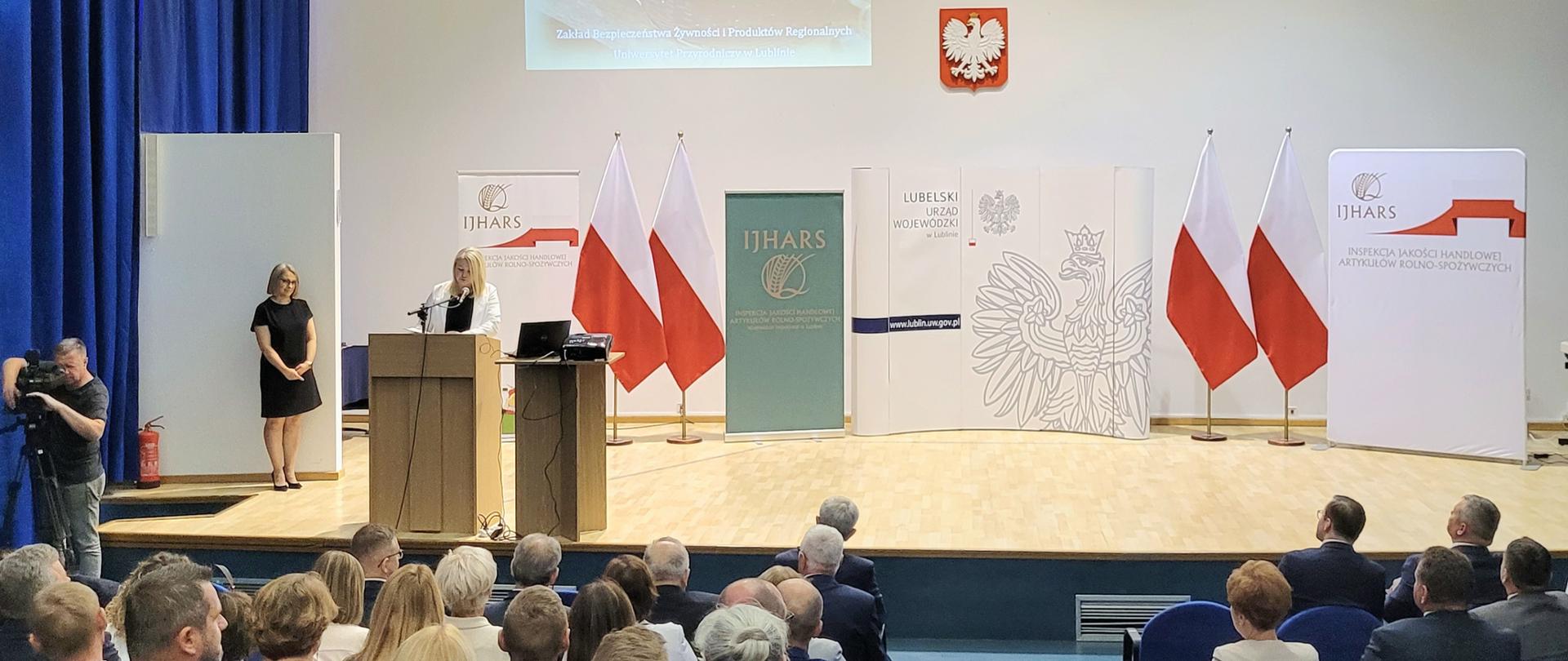 Konferencja "Lubelskie smaki". Agnieszka Jarosińska, Wojewódzki Inspektor Jakości Handlowej Artykułów Rolno-Spożywczych w Lublinie.