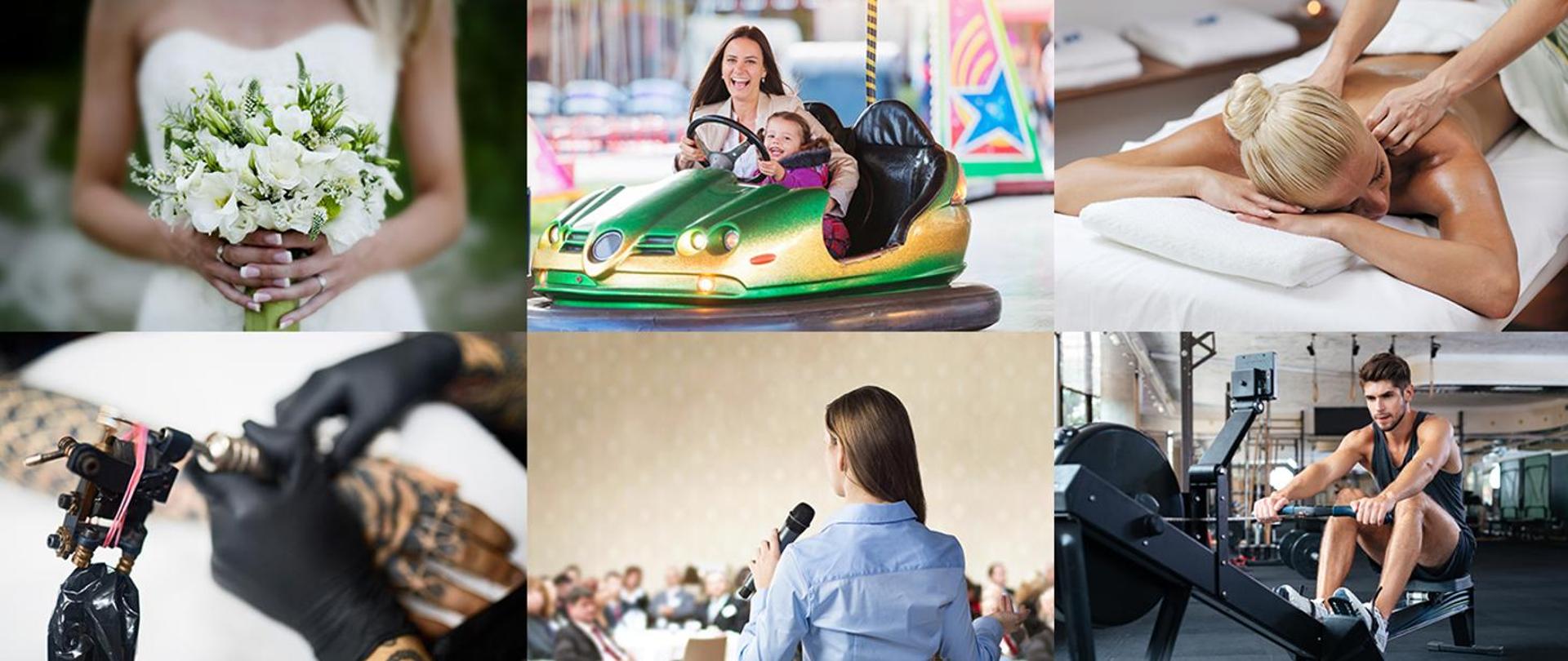 kolaż zdjęć aktywny wypoczynek