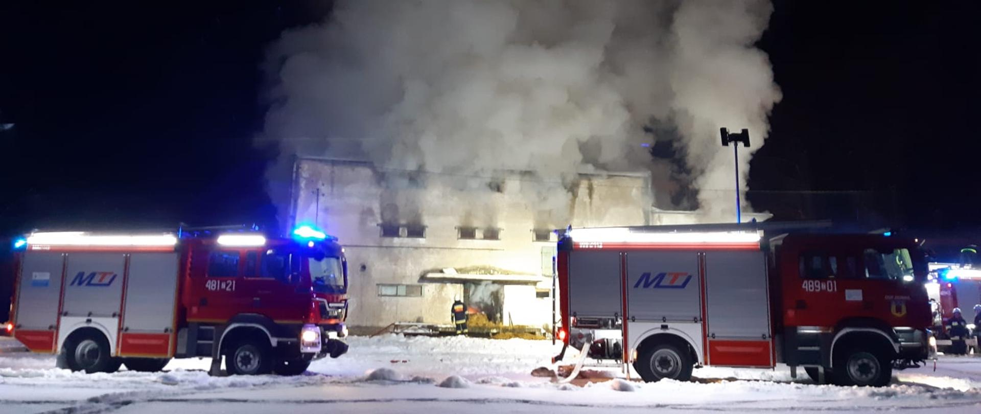 Pożar budynku gospodarczego w Dargomyślu