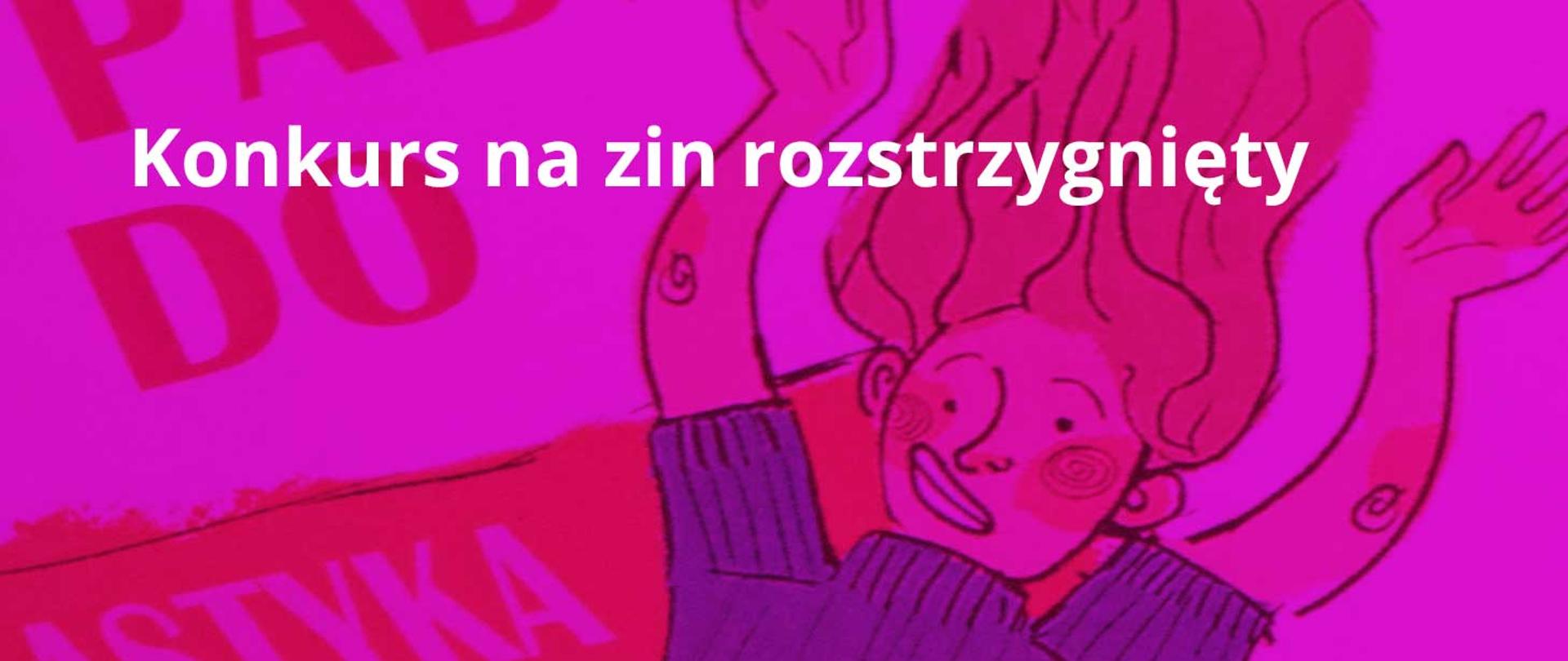 Napis na tle rysunku