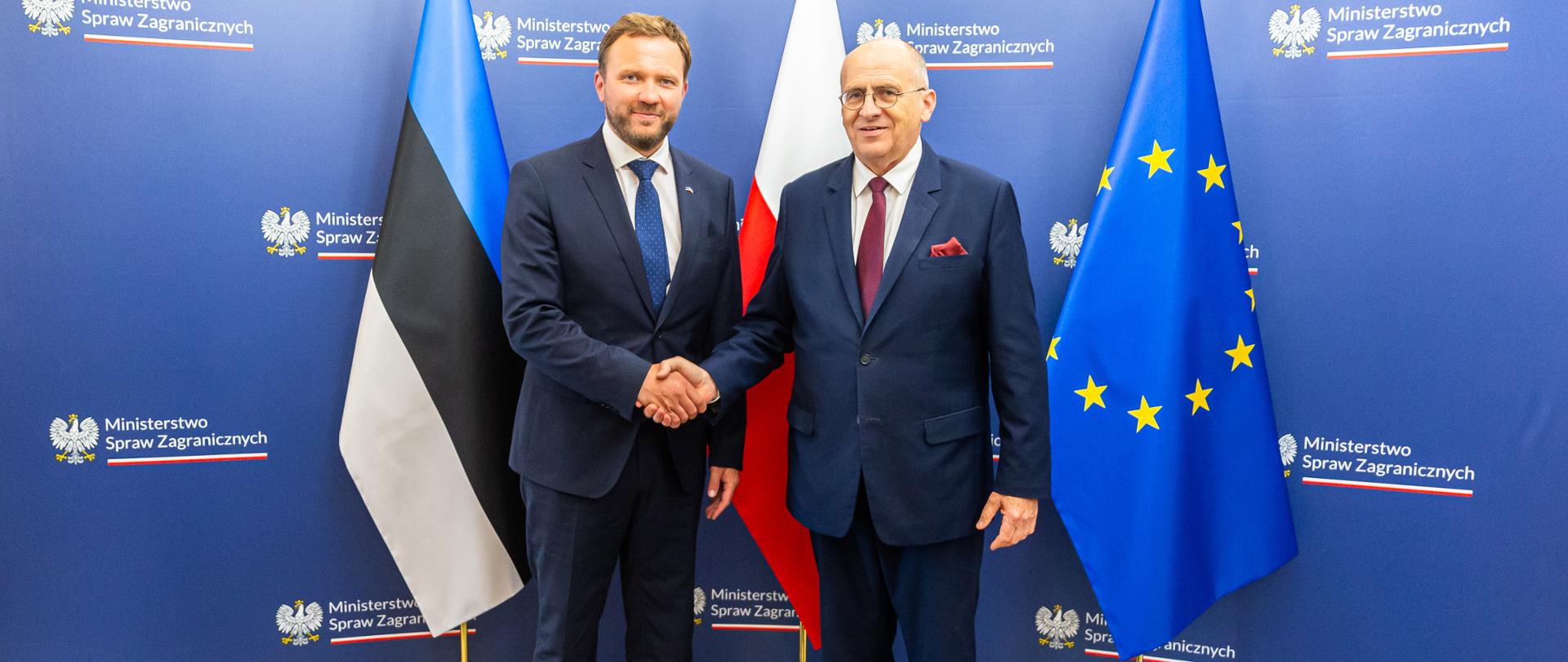 Minister Rau meets with foreign minister of Estonia