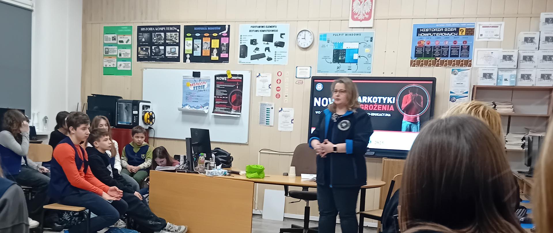 zajęcia profilaktyczne w Szkole Podstawowej nr 4 im. Mikołaja Kopernika w Bytomiu, dla uczniów klas VII i VIII