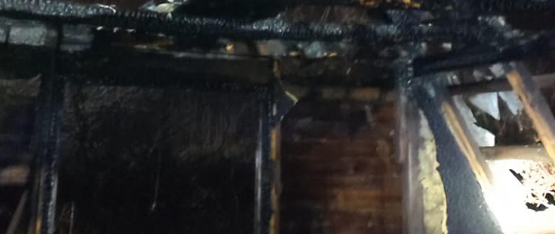 Pożar domku letniskowego w Glinojecku