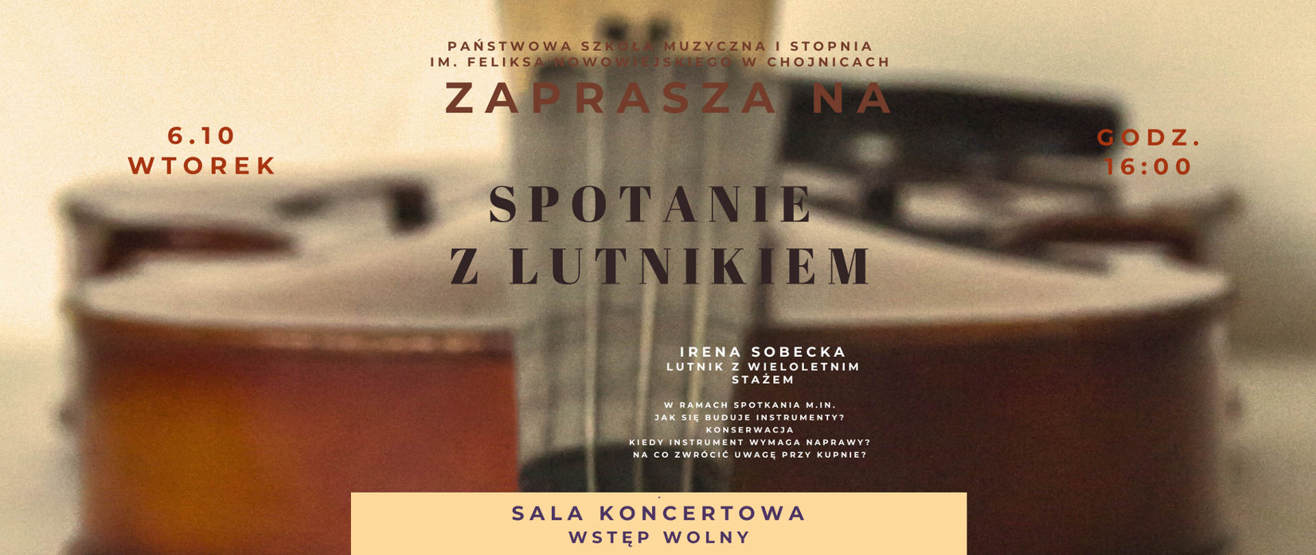 Spotkanie z lutnikiem 6.10.2026 r.