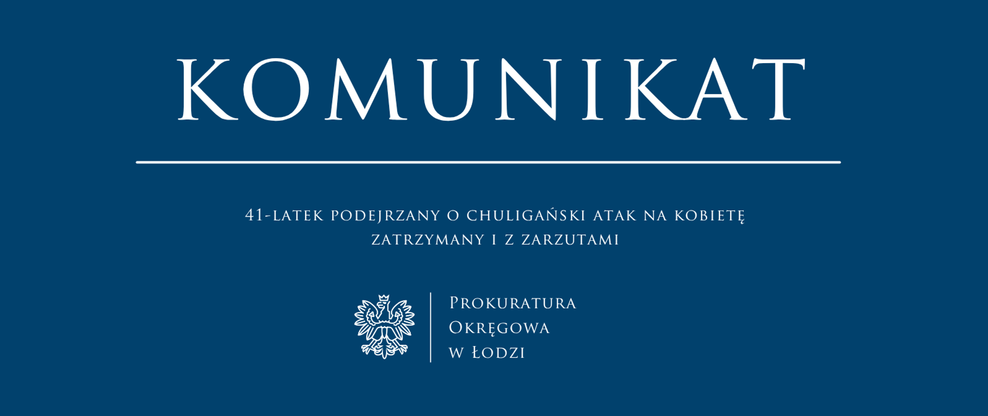 zatrzymany z zarzutami