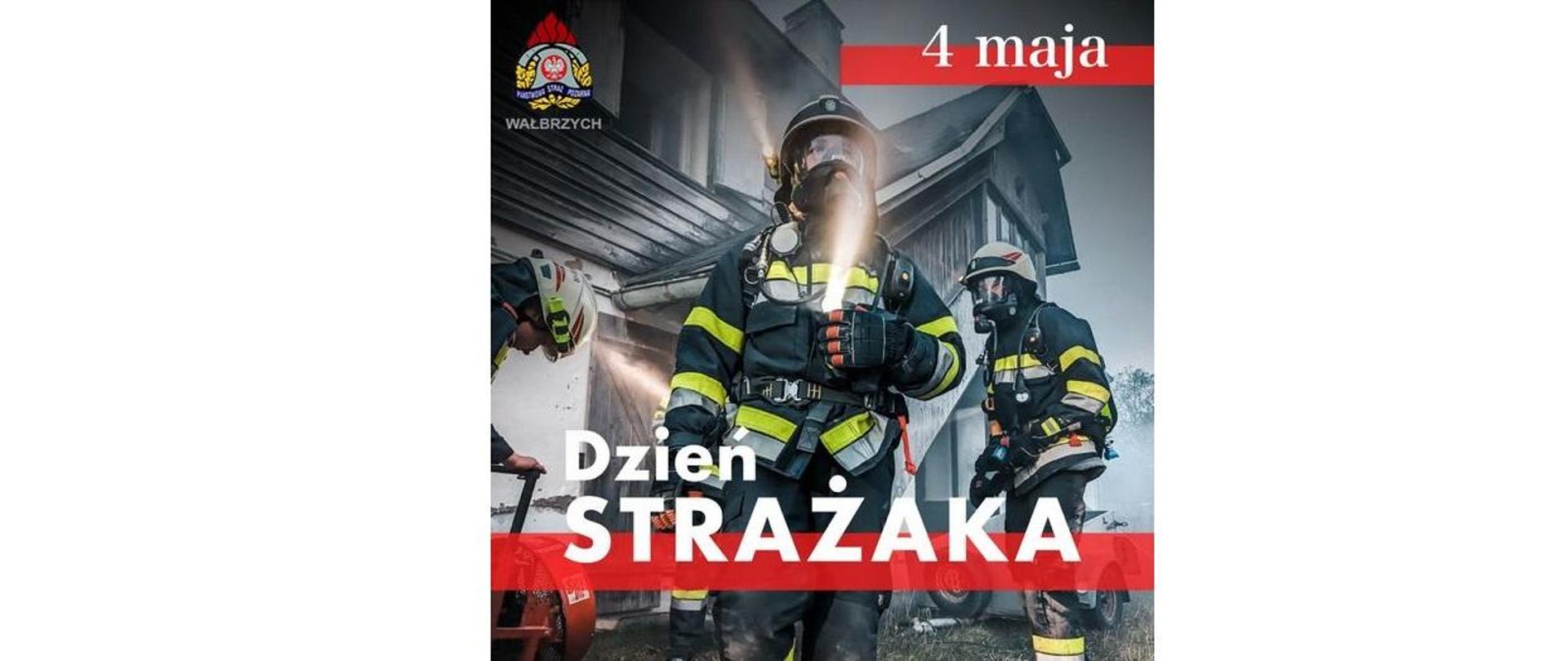 Baner z okazji Dnia Strażaka
