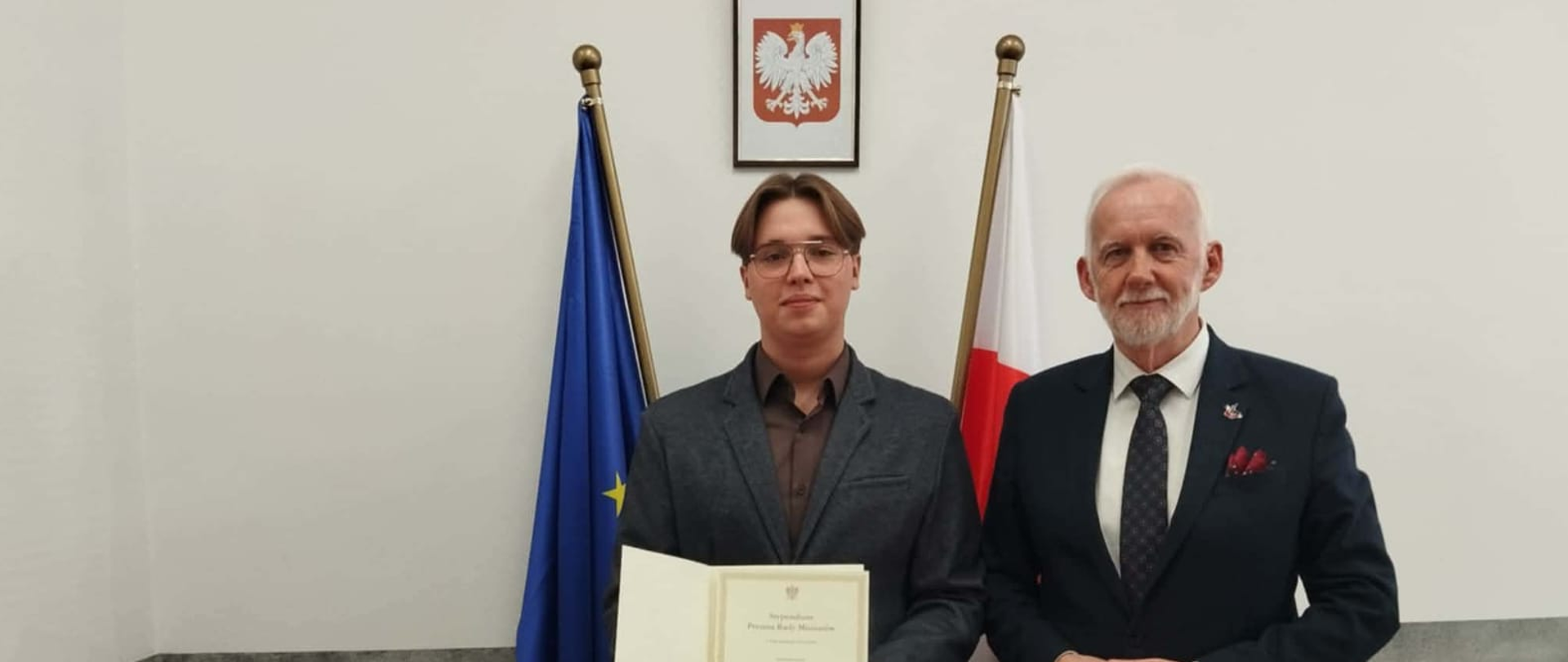 Hubert Gwóźdź uhonorowany Stypendium Prezesa Rady Ministrów