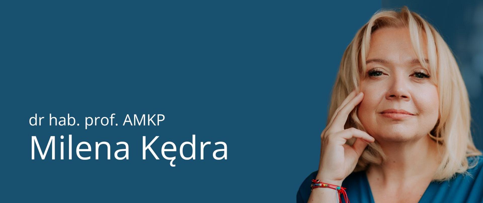 Zdjęcie przedstawia dr hab. Milenę Kędrę