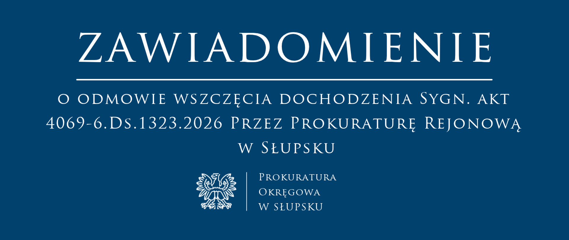 Zawiadomienie 4069_6.Ds.1323.2026