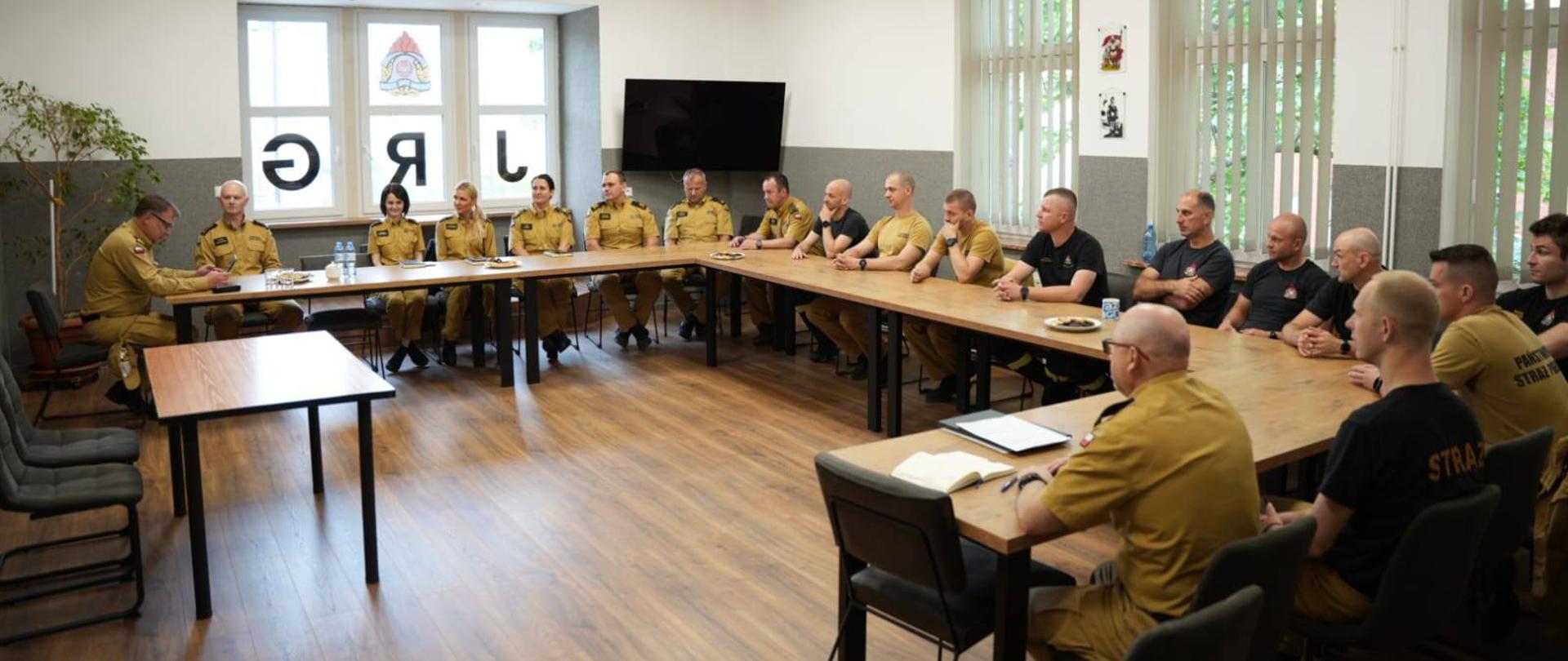 Wizyta nadbryg. Pawła Kielara - Opolskiego Komendanta Wojewódzkiego PSP w Opolu na terenie powiatu nyskiego