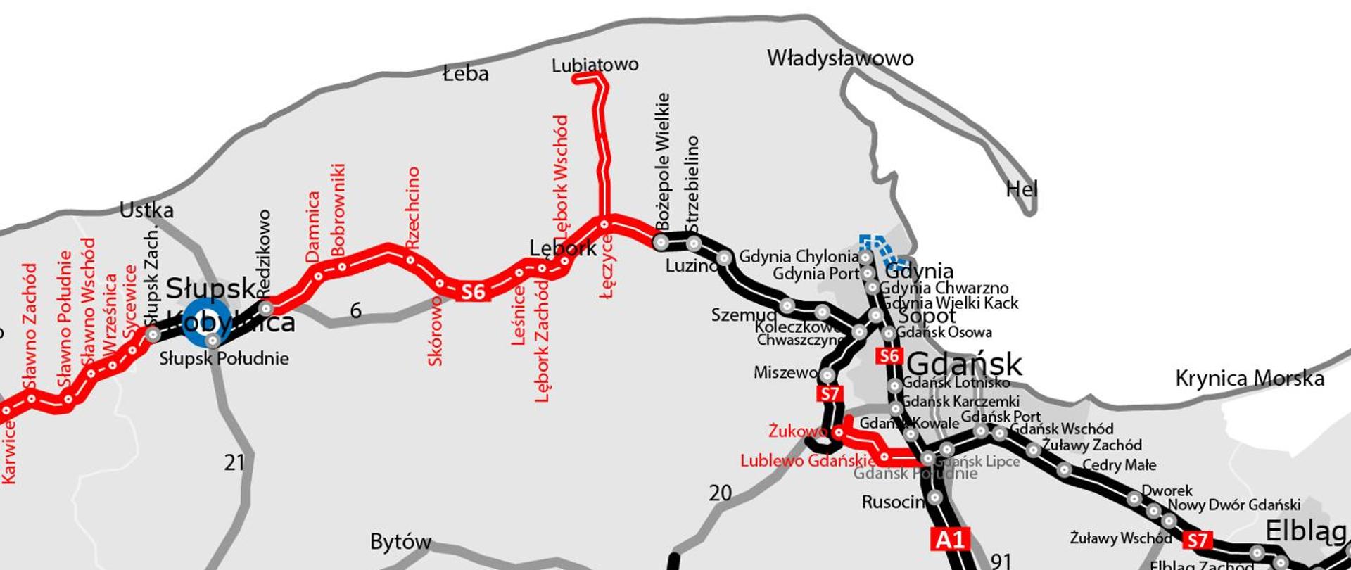mapa z lokalizacją inwestycji