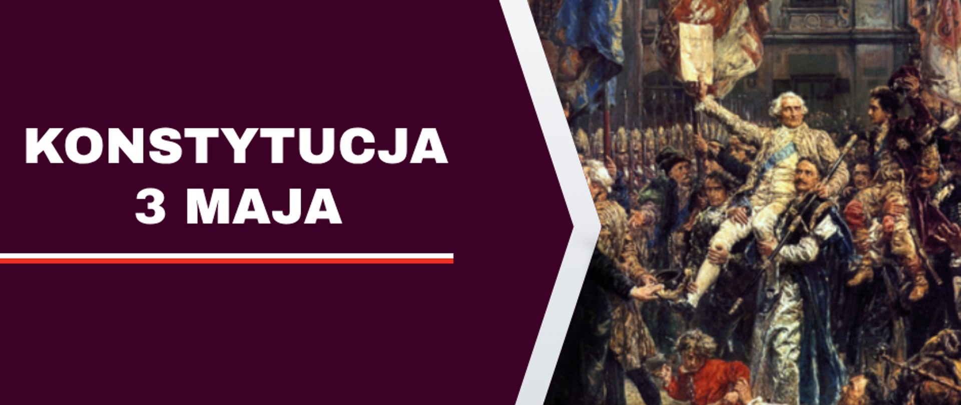 grafika z napisem konstytucja 3 maja