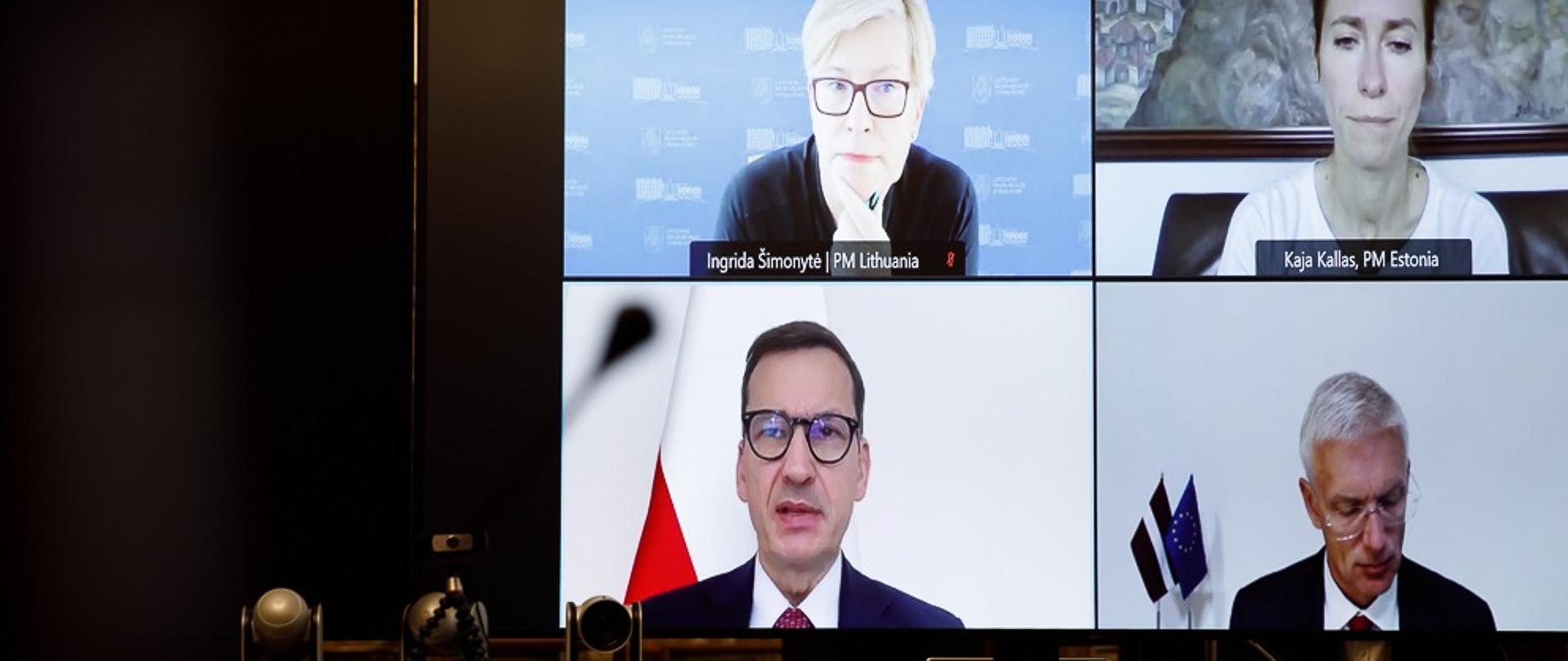 the Prime Ministers of Lithuania, Latvia, Estonia and Poland,