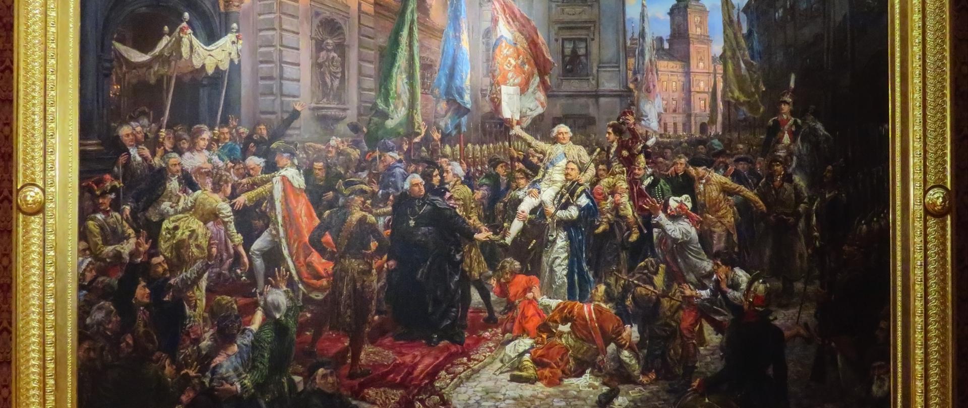 Obraz pt. "Konstytucja 3 Maja 1791 roku" - J. Matejko