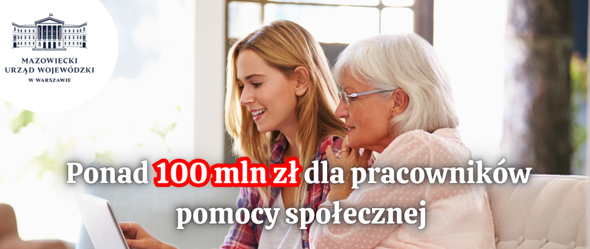 Ponad 100 mln zł dla pracowników pomocy społecznej