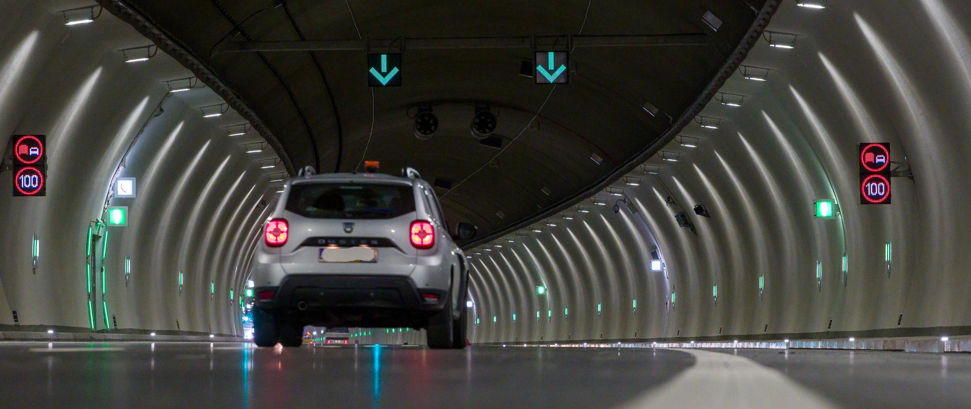 S7 Naprawa - Skomielna Biała, tunel pod górą Luboń Mały
