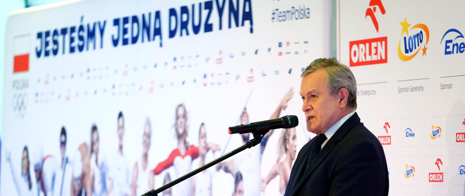 Ślubowanie czwartej grupy Polskiej Reprezentacji Olimpijskiej przed wyjazdem do Tokio fot. PAP/Mateusz Marek