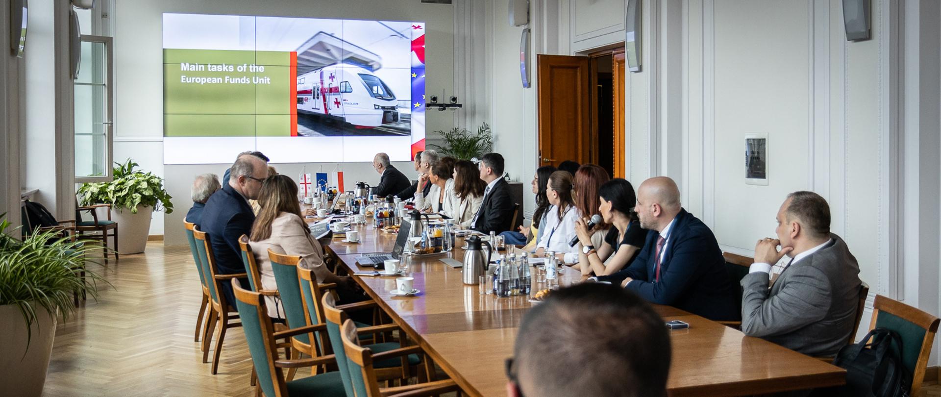 Spotkanie z delegacją ekspertów transportu kolejowego z Gruzji